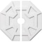 Ekena Millwork Logan Architectural Grade PVC Contemporary Ceiling Medallion, Two Piece, 20"OD x 3"ID x 7"C x 1"P CMP20LG2-03000 - alternate 1